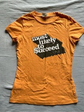 Paul Frank Orange Short-Sleeve Graphic Tee with Black & White Print